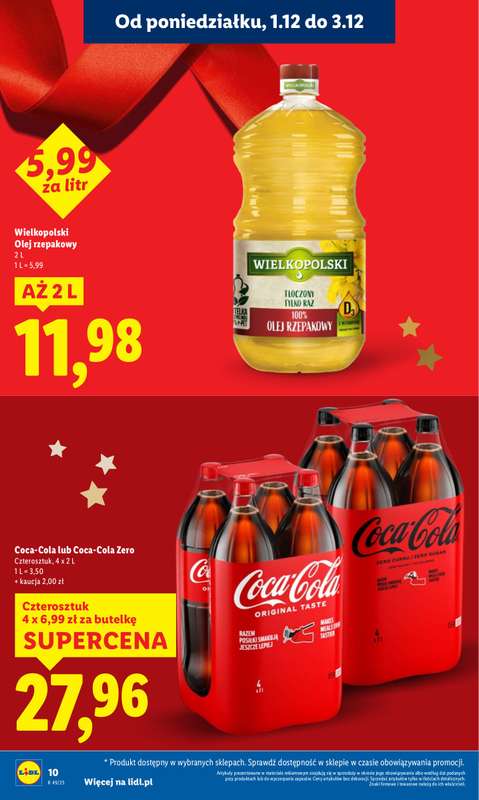 Lidl - gazetka promocyjna Oferta od poniedziałku od poniedziałku 01.12 do środy 03.12 - strona 10