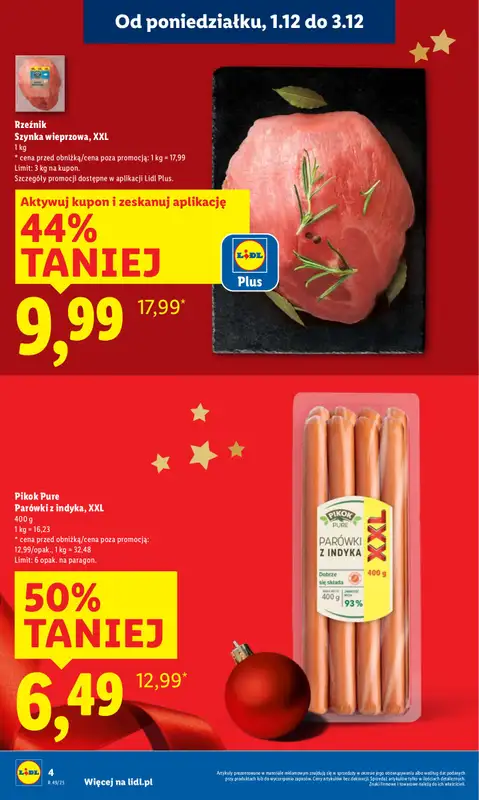 Lidl - gazetka promocyjna Oferta od poniedziałku od poniedziałku 01.12 do środy 03.12 - strona 4