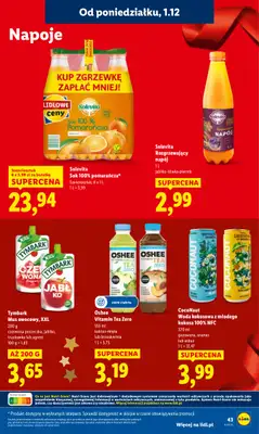 Lidl - gazetka promocyjna Oferta od poniedziałku od poniedziałku 01.12 do środy 03.12 - strona 45