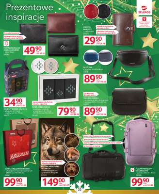 Selgros - gazetka promocyjna Katalog Prezenty od czwartku 04.12 do środy 17.12 - strona 22