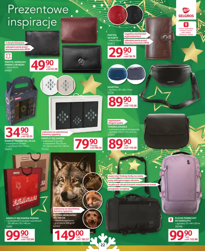 Selgros - gazetka promocyjna Katalog Prezenty od czwartku 04.12 do środy 17.12 - strona 22