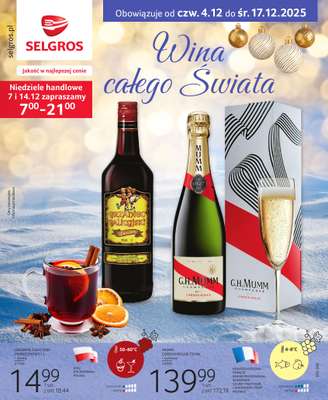 Selgros - gazetka promocyjna Katalog Wina od czwartku 04.12 do środy 17.12