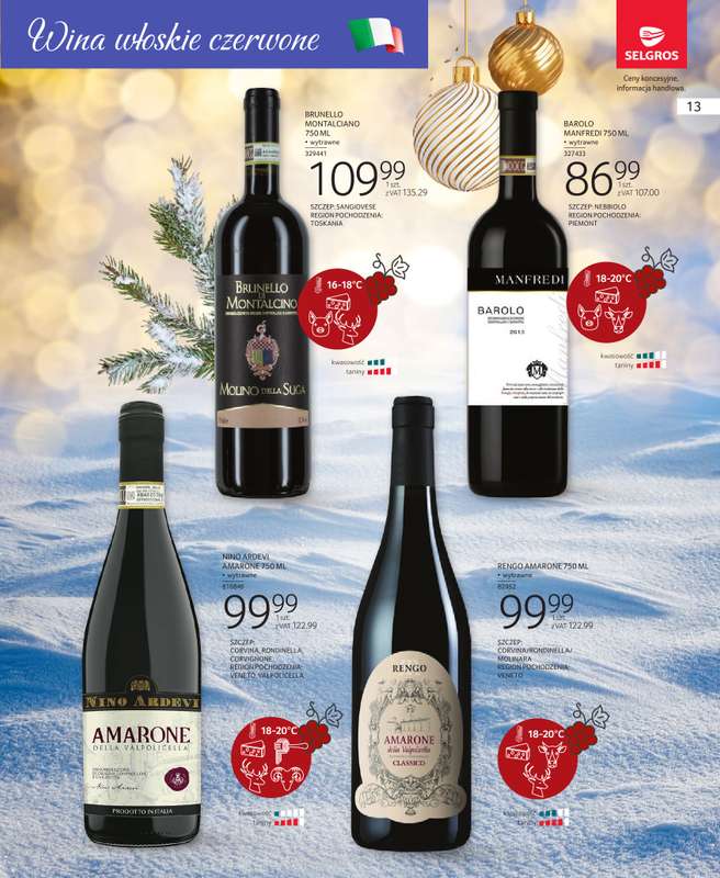 Selgros - gazetka promocyjna Katalog Wina od czwartku 04.12 do środy 17.12 - strona 13