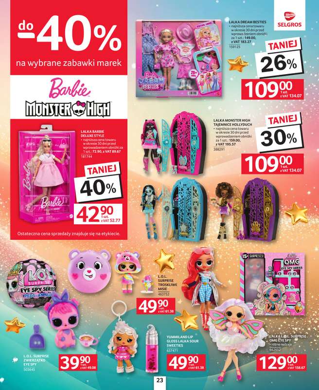 Selgros - gazetka promocyjna Katalog Zabawki od czwartku 04.12 do środy 17.12 - strona 23