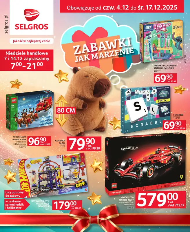 Selgros - gazetka promocyjna Katalog Zabawki od czwartku 04.12 do środy 17.12