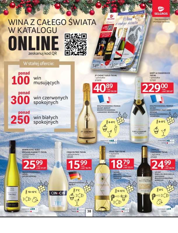 Selgros - gazetka promocyjna Oferta spożywcza od czwartku 04.12 do środy 17.12 - strona 38