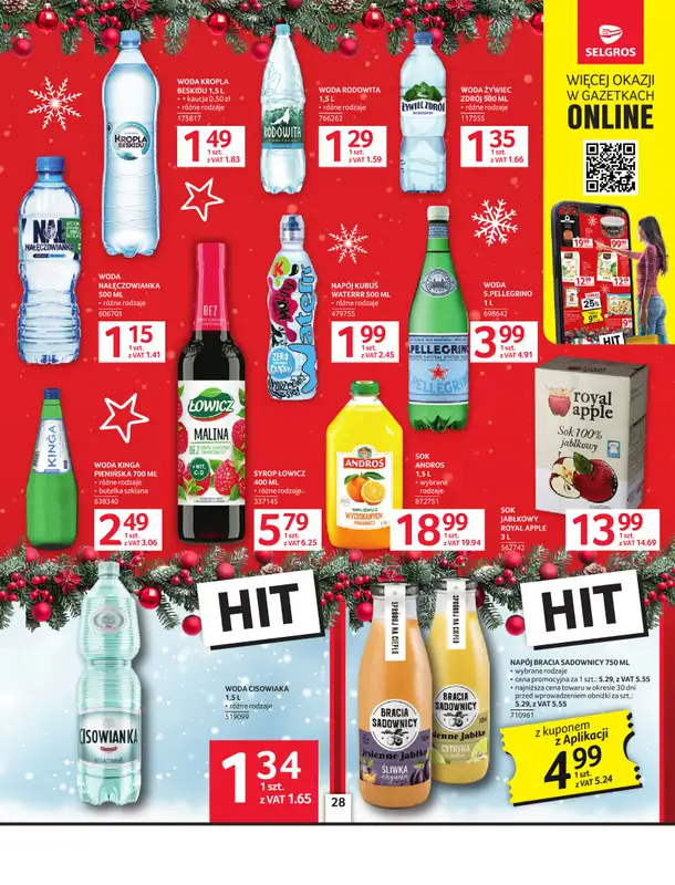 Selgros - gazetka promocyjna Oferta spożywcza od czwartku 04.12 do środy 17.12 - strona 28