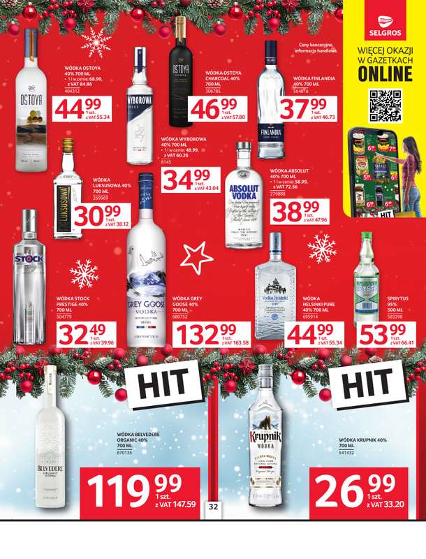 Selgros - gazetka promocyjna Oferta spożywcza od czwartku 04.12 do środy 17.12 - strona 32