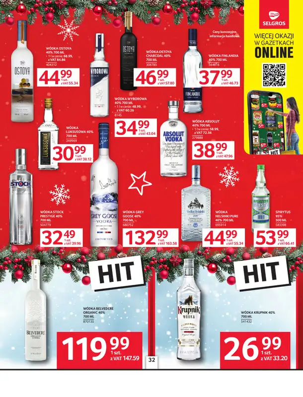 Selgros - gazetka promocyjna Oferta spożywcza od czwartku 04.12 do środy 17.12 - strona 32