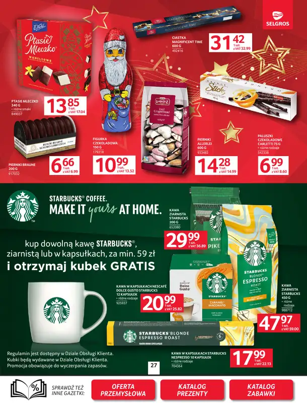 Selgros - gazetka promocyjna Oferta spożywcza od czwartku 04.12 do środy 17.12 - strona 27