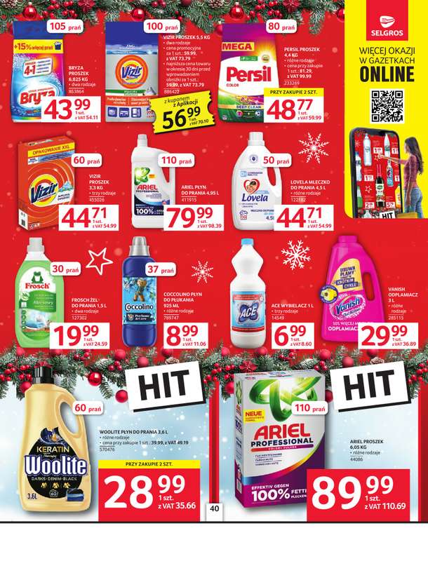 Selgros - gazetka promocyjna Oferta spożywcza od czwartku 04.12 do środy 17.12 - strona 40