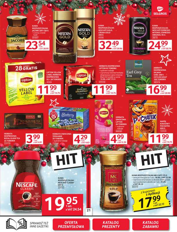 Selgros - gazetka promocyjna Oferta spożywcza od czwartku 04.12 do środy 17.12 - strona 21