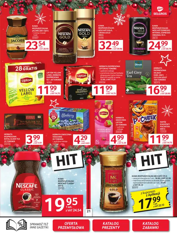 Selgros - gazetka promocyjna Oferta spożywcza od czwartku 04.12 do środy 17.12 - strona 21
