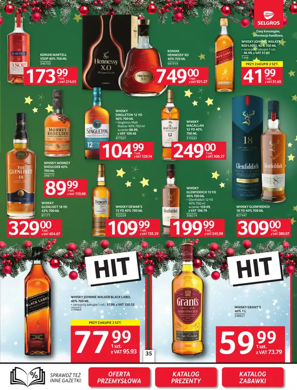 Selgros - gazetka promocyjna Oferta spożywcza od czwartku 04.12 do środy 17.12 - strona 35