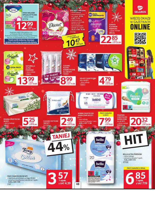 Selgros - gazetka promocyjna Oferta spożywcza od czwartku 04.12 do środy 17.12 - strona 48