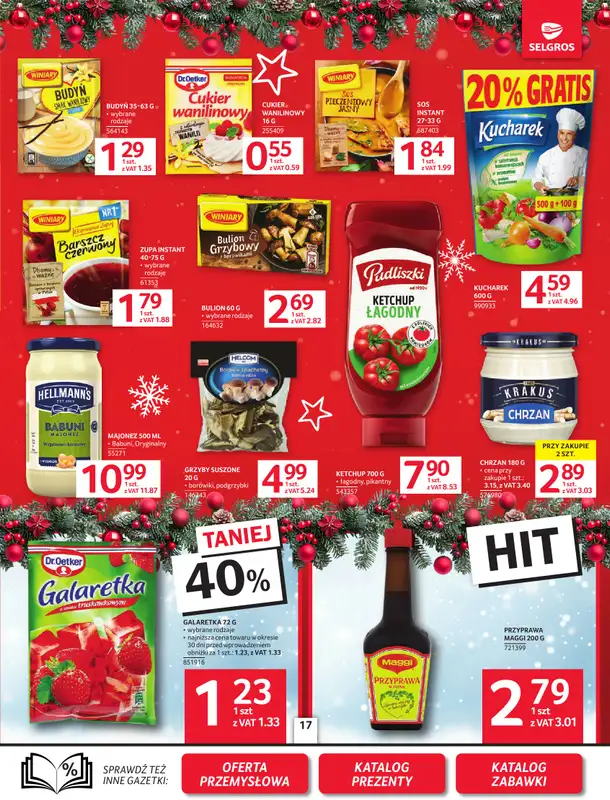 Selgros - gazetka promocyjna Oferta spożywcza od czwartku 04.12 do środy 17.12 - strona 17