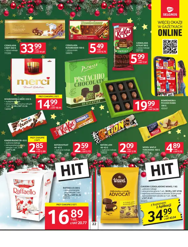 Selgros - gazetka promocyjna Oferta spożywcza od czwartku 04.12 do środy 17.12 - strona 22