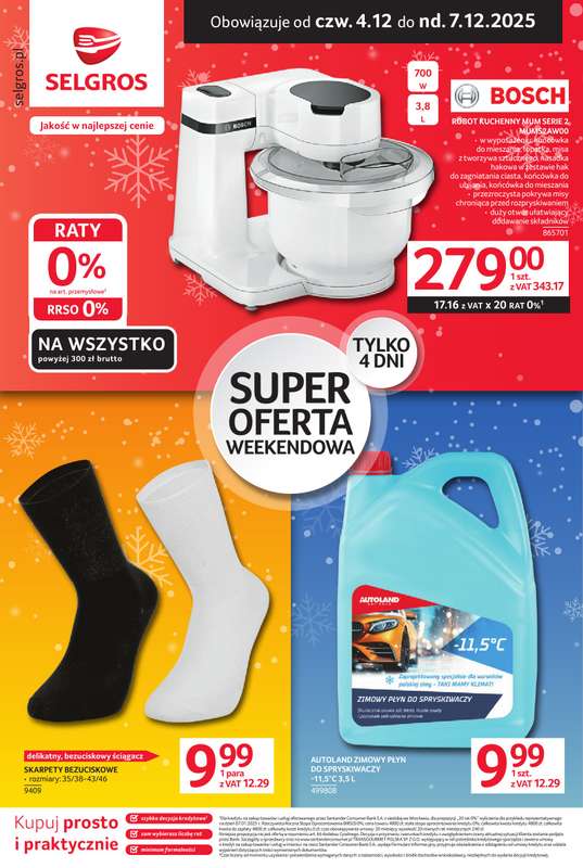 Selgros - gazetka promocyjna Oferta weekendowa od czwartku 04.12 do niedzieli 07.12