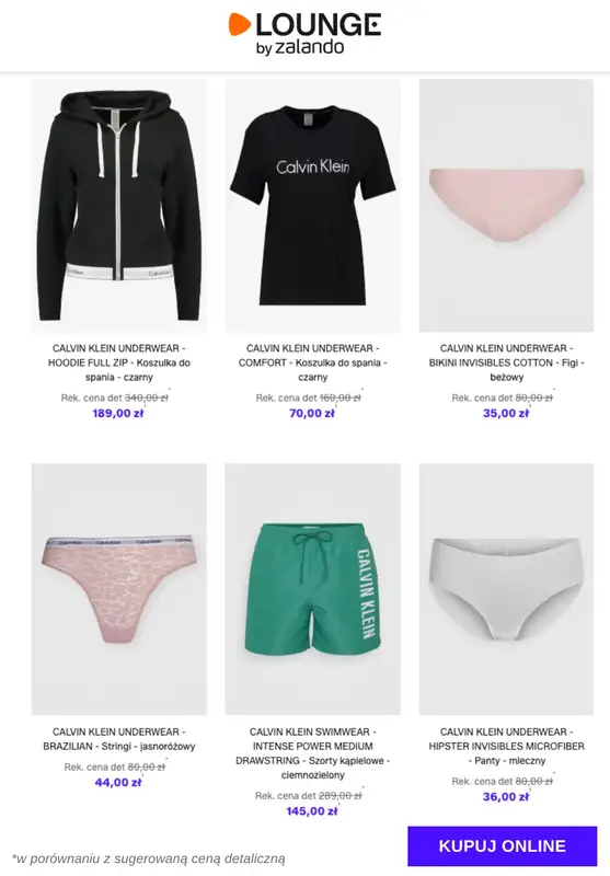 Lounge by Zalando - gazetka promocyjna Specjalne okazje: Calvin Klein Underwear od poniedziałku 01.12 do piątku 05.12 - strona 4
