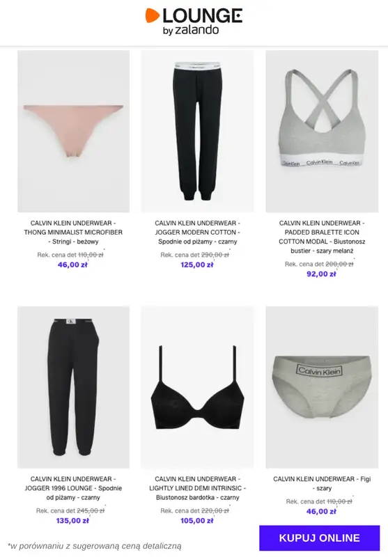 Lounge by Zalando - gazetka promocyjna Specjalne okazje: Calvin Klein Underwear od poniedziałku 01.12 do piątku 05.12 - strona 3
