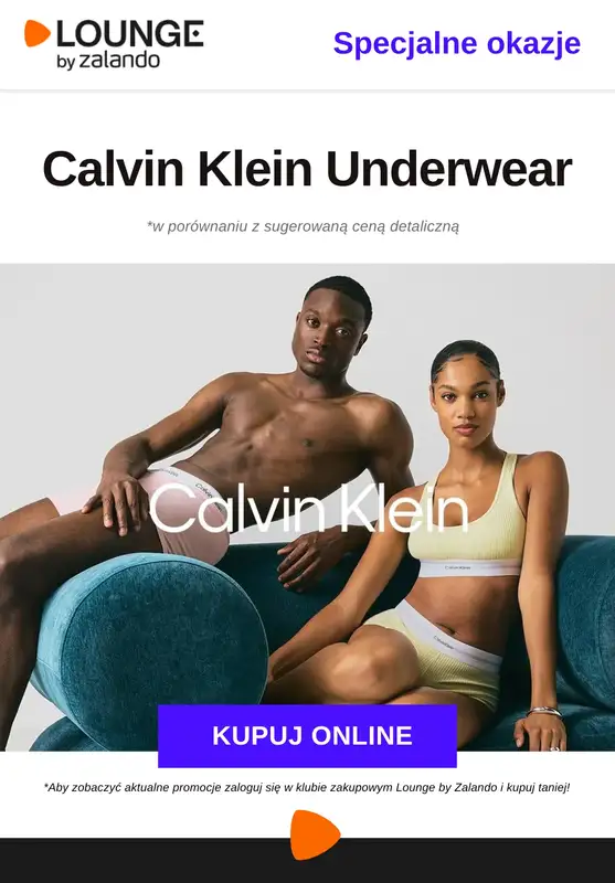 Lounge by Zalando - gazetka promocyjna Specjalne okazje: Calvin Klein Underwear od poniedziałku 01.12 do piątku 05.12