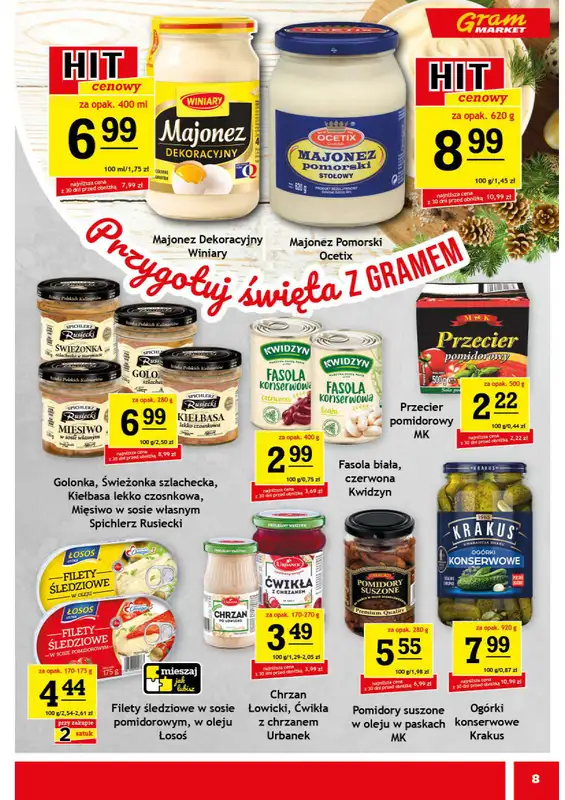 Gram Market - gazetka promocyjna Gazetka od środy 03.12 do wtorku 09.12 - strona 8