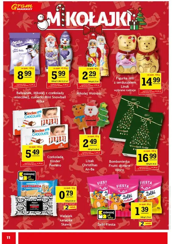 Gram Market - gazetka promocyjna Gazetka od środy 03.12 do wtorku 09.12 - strona 11