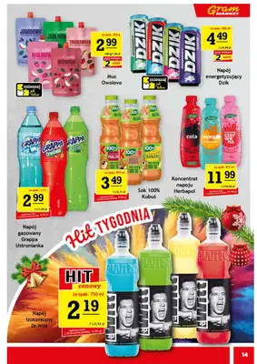 Gram Market - gazetka promocyjna Gazetka od środy 03.12 do wtorku 09.12 - strona 14