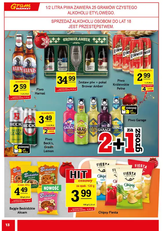 Gram Market - gazetka promocyjna Gazetka od środy 03.12 do wtorku 09.12 - strona 13