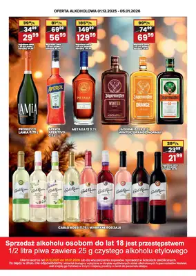 Wafelek - gazetka promocyjna Gazetka alkoholowa  do poniedziałku 05.01 - strona 4