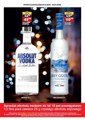 Wafelek - gazetka promocyjna Gazetka alkoholowa  do poniedziałku 05.01 - strona 2