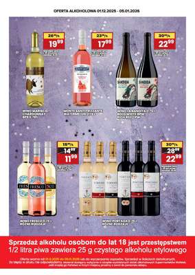 Wafelek - gazetka promocyjna Gazetka alkoholowa  do poniedziałku 05.01 - strona 8