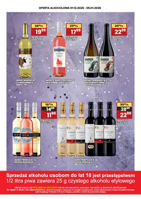 Wafelek - gazetka promocyjna Gazetka alkoholowa  do poniedziałku 05.01 - strona 8