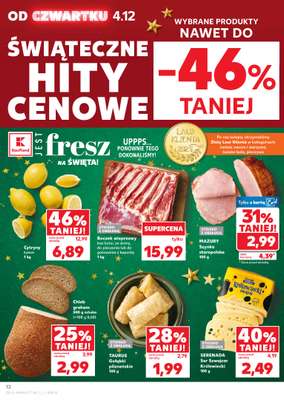 Kaufland - gazetka promocyjna Oferta Kaufland od czwartku 04.12 do wtorku 09.12 - strona 12