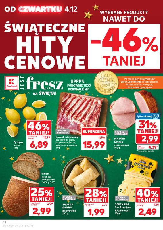 Kaufland - gazetka promocyjna Oferta Kaufland od czwartku 04.12 do wtorku 09.12 - strona 12