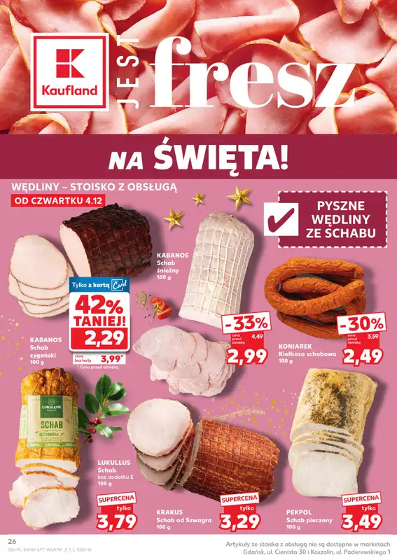 Kaufland - gazetka promocyjna Oferta Kaufland od czwartku 04.12 do wtorku 09.12 - strona 26