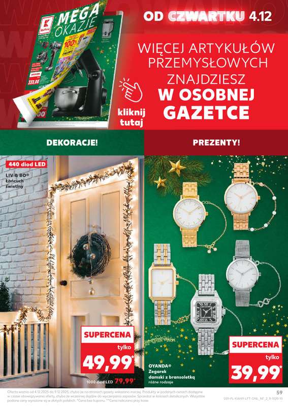 Kaufland - gazetka promocyjna Oferta Kaufland od czwartku 04.12 do wtorku 09.12 - strona 59