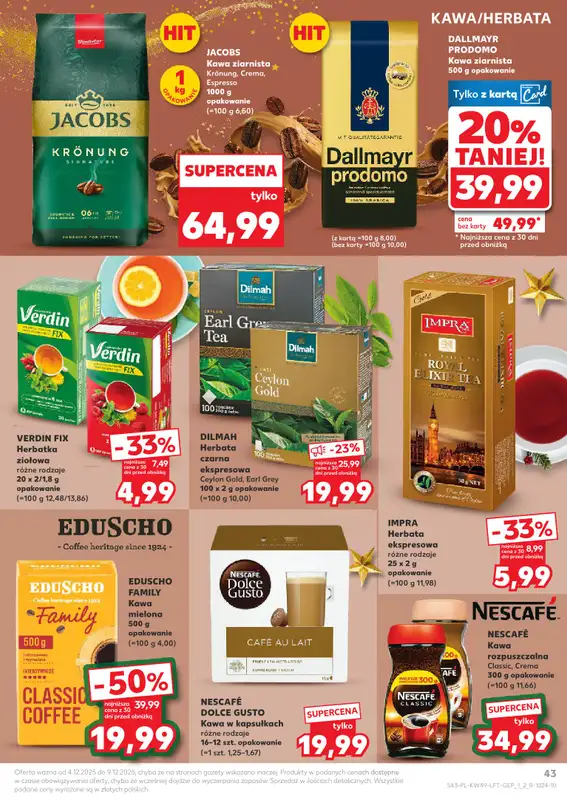 Kaufland - gazetka promocyjna Oferta Kaufland od czwartku 04.12 do wtorku 09.12 - strona 43