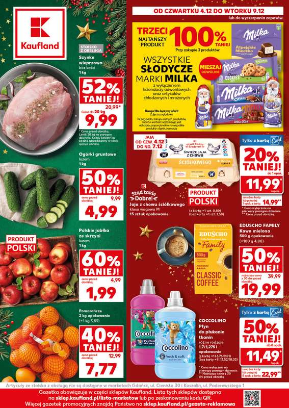 Kaufland - gazetka promocyjna Oferta Kaufland od czwartku 04.12 do wtorku 09.12
