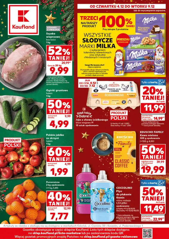 Kaufland - gazetka promocyjna Oferta Kaufland od czwartku 04.12 do wtorku 09.12