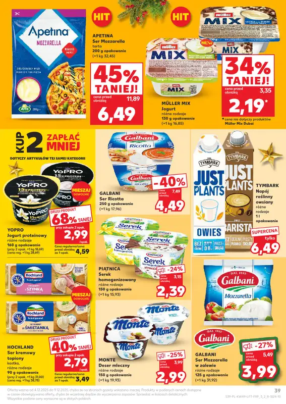 Kaufland - gazetka promocyjna Oferta Kaufland od czwartku 04.12 do wtorku 09.12 - strona 39