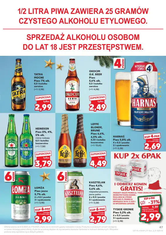 Kaufland - gazetka promocyjna Oferta Kaufland od czwartku 04.12 do wtorku 09.12 - strona 47