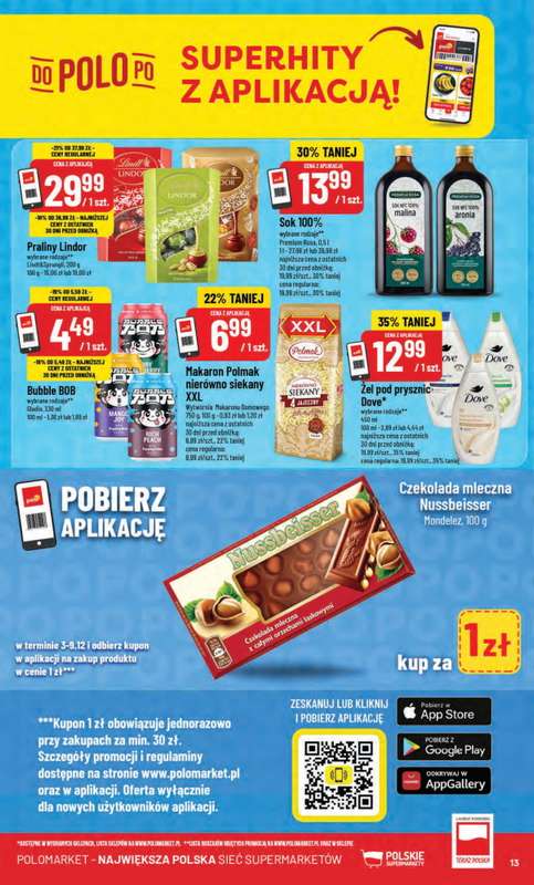 POLOmarket - gazetka promocyjna Gazetka od środy 03.12 do wtorku 09.12 - strona 13