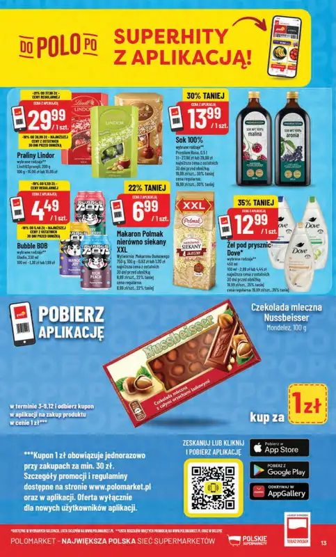 POLOmarket - gazetka promocyjna Gazetka od środy 03.12 do wtorku 09.12 - strona 13