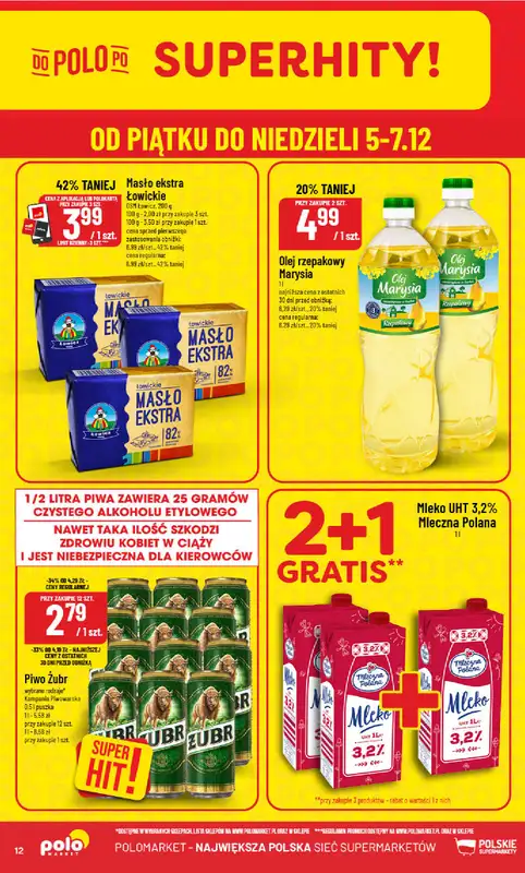 POLOmarket - gazetka promocyjna Gazetka od środy 03.12 do wtorku 09.12 - strona 12