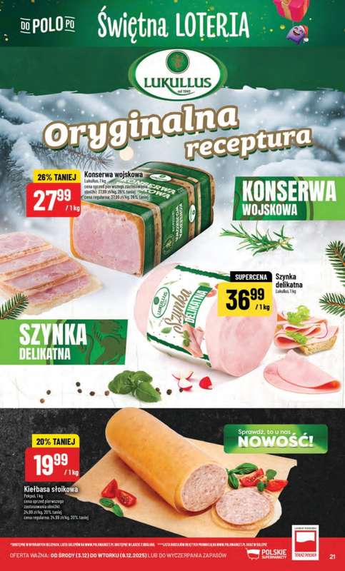 POLOmarket - gazetka promocyjna Gazetka od środy 03.12 do wtorku 09.12 - strona 21