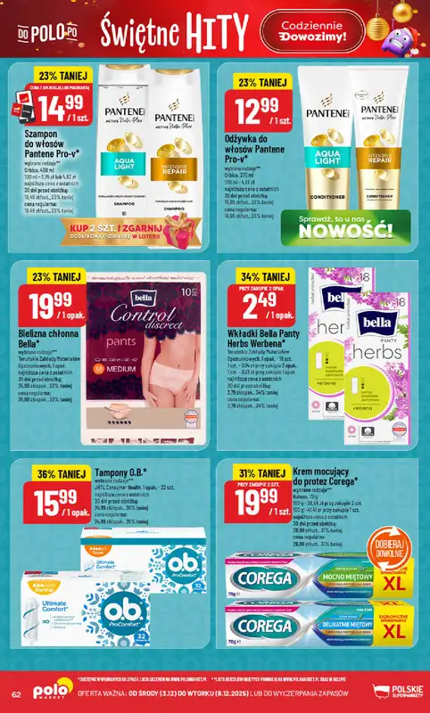 POLOmarket - gazetka promocyjna Gazetka od środy 03.12 do wtorku 09.12 - strona 62