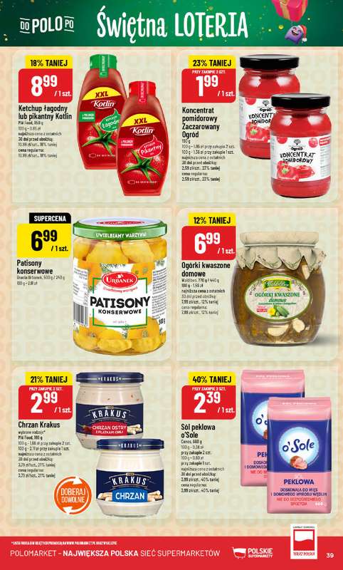 POLOmarket - gazetka promocyjna Gazetka od środy 03.12 do wtorku 09.12 - strona 39