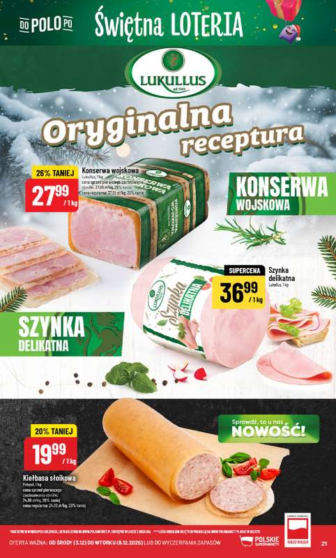 POLOmarket - gazetka promocyjna Gazetka od środy 03.12 do wtorku 09.12 - strona 21