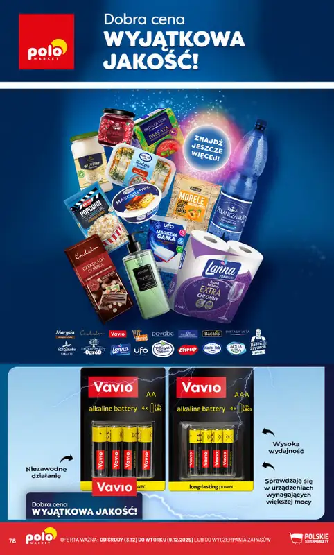 POLOmarket - gazetka promocyjna Gazetka od środy 03.12 do wtorku 09.12 - strona 78